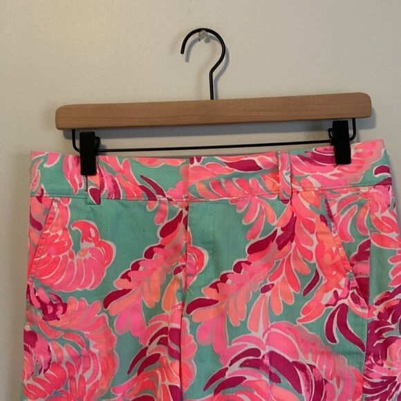 Lilly Pulitzer Pink & Blue Poolside Blue The Chipper Shorts Size 2 - Picture 2 of 10